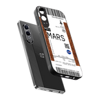 mars boarding pass ticket back phone cover | glass case for oneplus nord ce 4 lite