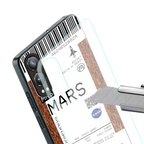 mars boarding pass ticket back phone cover | glass case for oneplus nord ce 4 lite