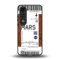 mars boarding pass ticket back phone cover | glass case for oneplus nord ce 4
