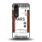 mars boarding pass ticket back phone cover | glass case for oneplus nord ce 4
