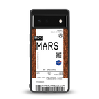 mars boarding pass ticket back phone cover | glass case for google pixel 6
