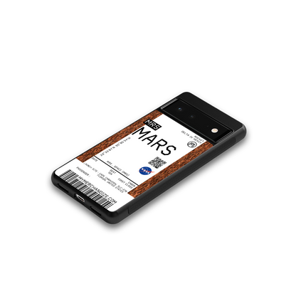 mars boarding pass ticket back phone cover | glass case for Google Pixel 6A