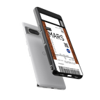 mars boarding pass ticket back phone cover | glass case for google pixel 7 pro