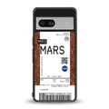 mars boarding pass ticket back phone cover | glass case for Google Pixel 7
