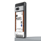 mars boarding pass ticket back phone cover | glass case for Google Pixel 7