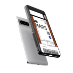 mars boarding pass ticket back phone cover | glass case for google pixel 8 pro