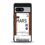 mars boarding pass ticket back phone cover | glass case for Google Pixel 8