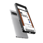 mars boarding pass ticket back phone cover | glass case for Google Pixel 8