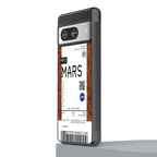 mars boarding pass ticket back phone cover | glass case for Google Pixel 8