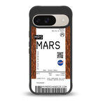 mars boarding pass ticket back phone cover | glass case for google pixel 9