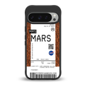 mars boarding pass ticket back phone cover | glass case for google pixel 9 pro