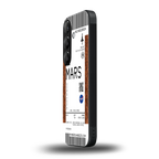 mars boarding pass ticket back phone cover | glass case for samsung galaxy s25 plus