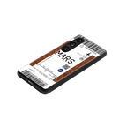 mars boarding pass ticket back phone cover | glass case for samsung galaxy s24 plus
