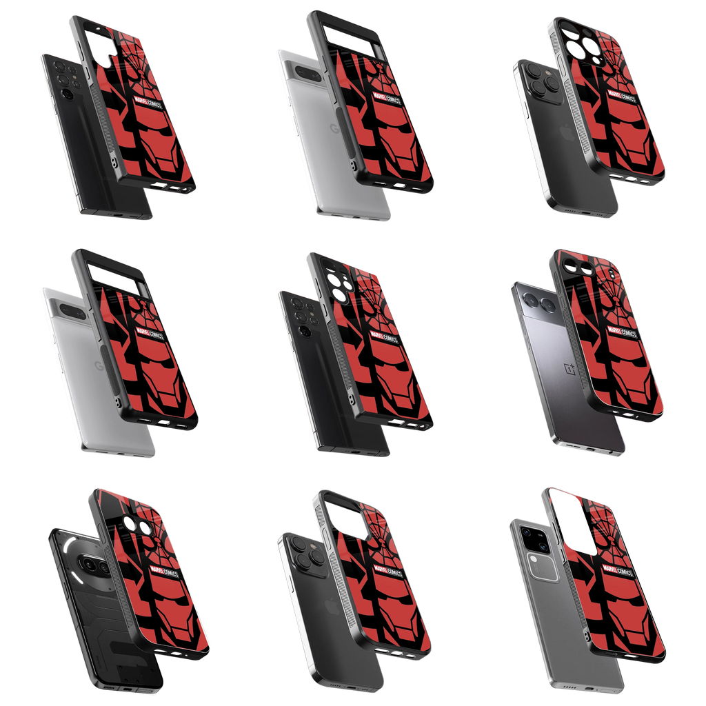 Durable Glass Back Mobile Case for iPhone, Samsung, OnePlus, Google Pixel, Redmi, Vivo, Oppo