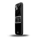 mashallah black edition back phone cover | glass case for iphone 15 plus