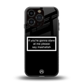 mashallah black edition back phone cover | glass case for iphone 16 pro