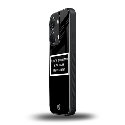 mashallah black edition back phone cover | glass case for oneplus nord 3