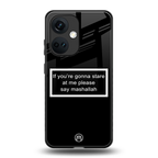 mashallah black edition back phone cover | glass case for oneplus nord ce 3