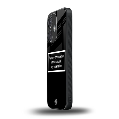 mashallah black edition back phone cover | glass case for oneplus nord ce 3