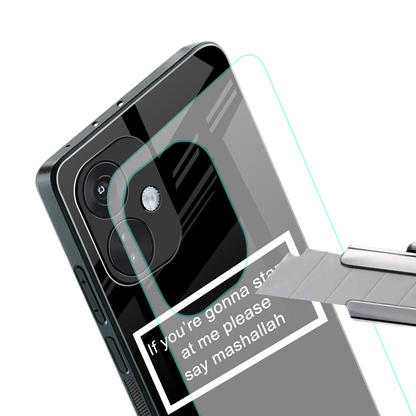 mashallah black edition back phone cover | glass case for oneplus nord ce 3