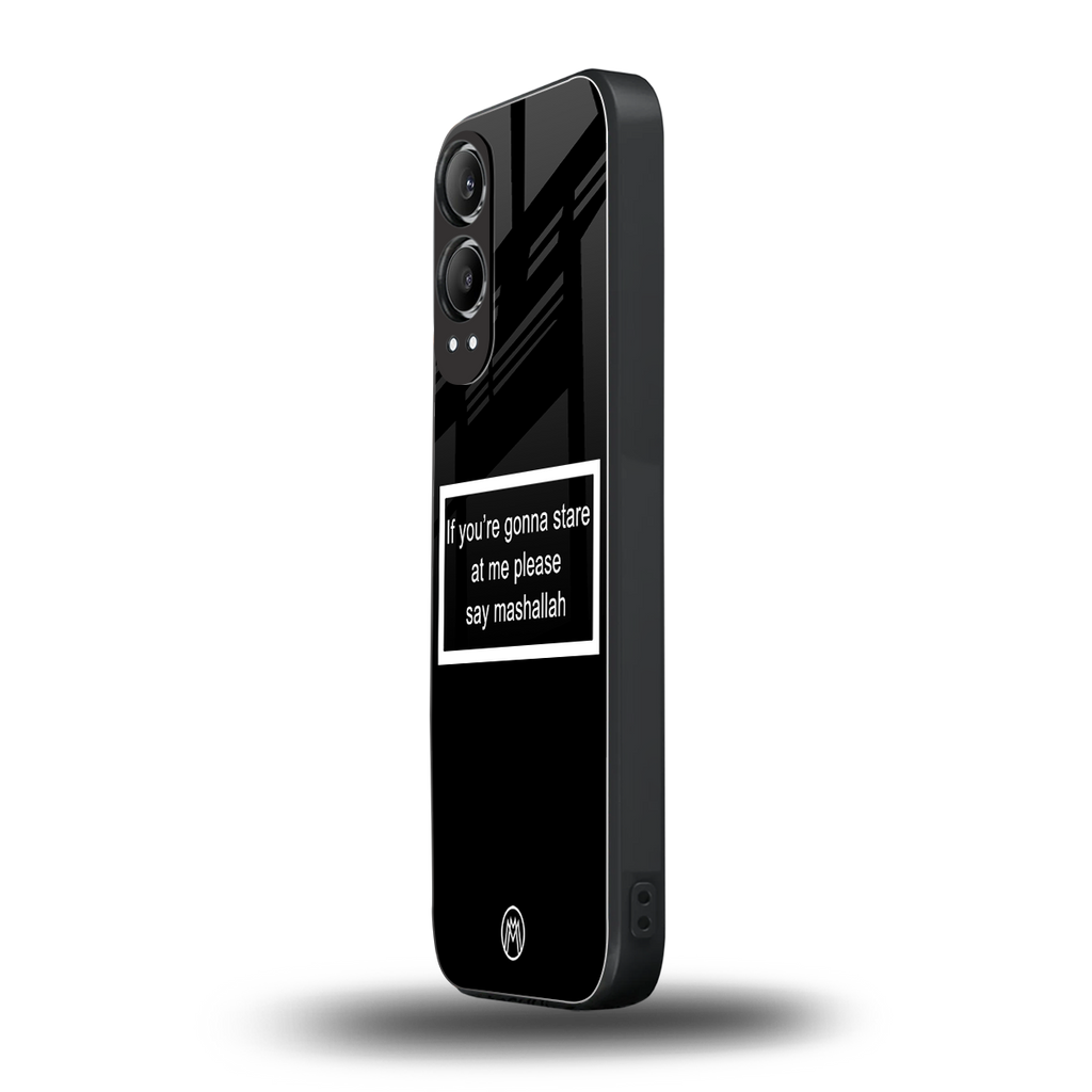 mashallah black edition back phone cover | glass case for oneplus nord ce 4 lite