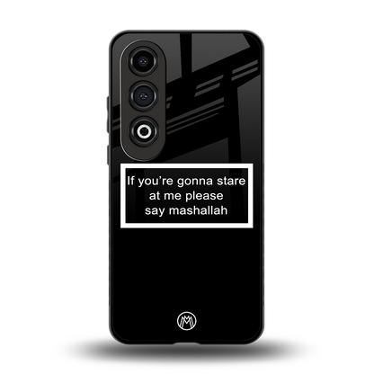 mashallah black edition back phone cover | glass case for oneplus nord ce 4