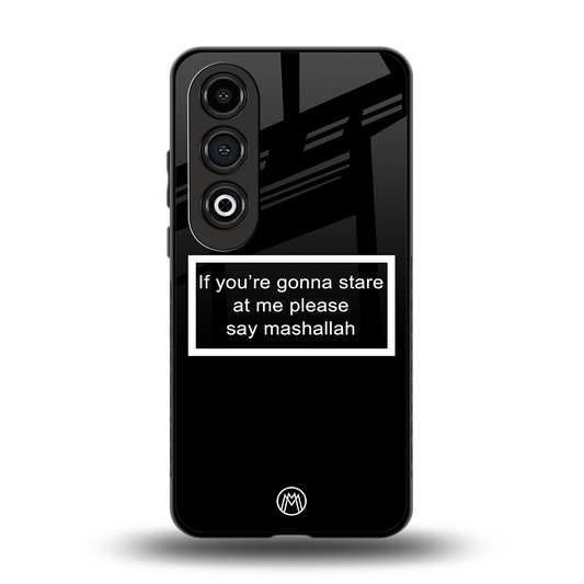 mashallah black edition back phone cover | glass case for oneplus nord ce 4