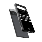 mashallah black edition back phone cover | glass case for google pixel 6 pro