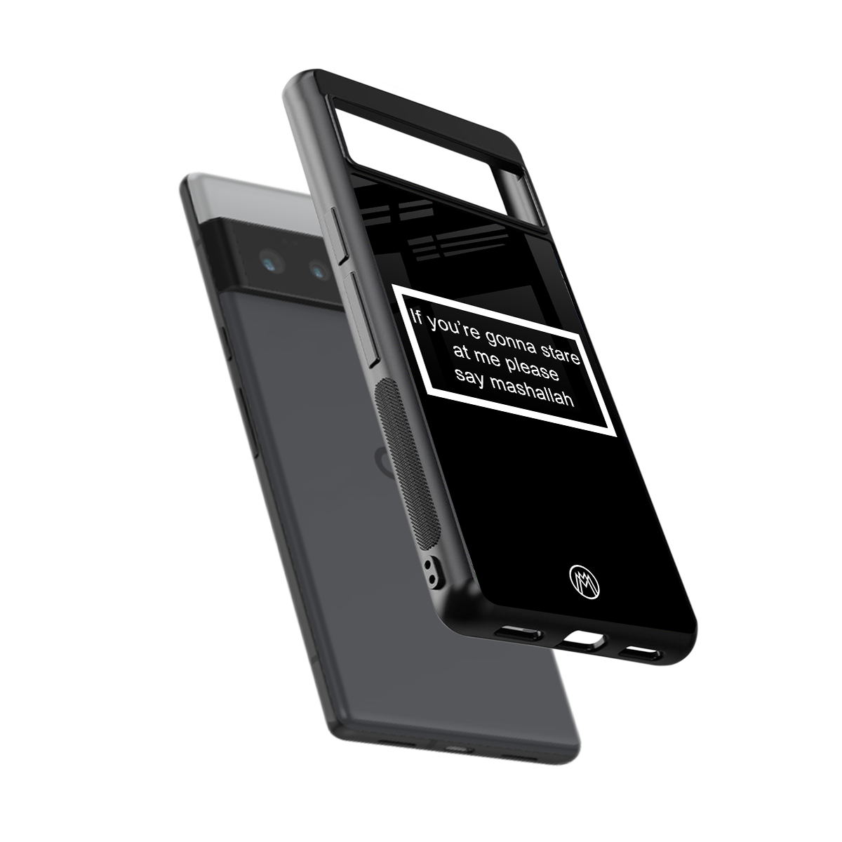 mashallah black edition back phone cover | glass case for google pixel 6 pro