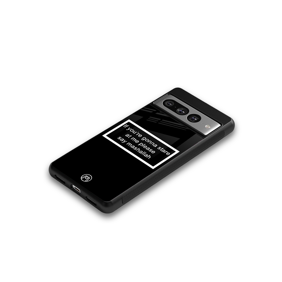 mashallah black edition back phone cover | glass case for google pixel 7 pro