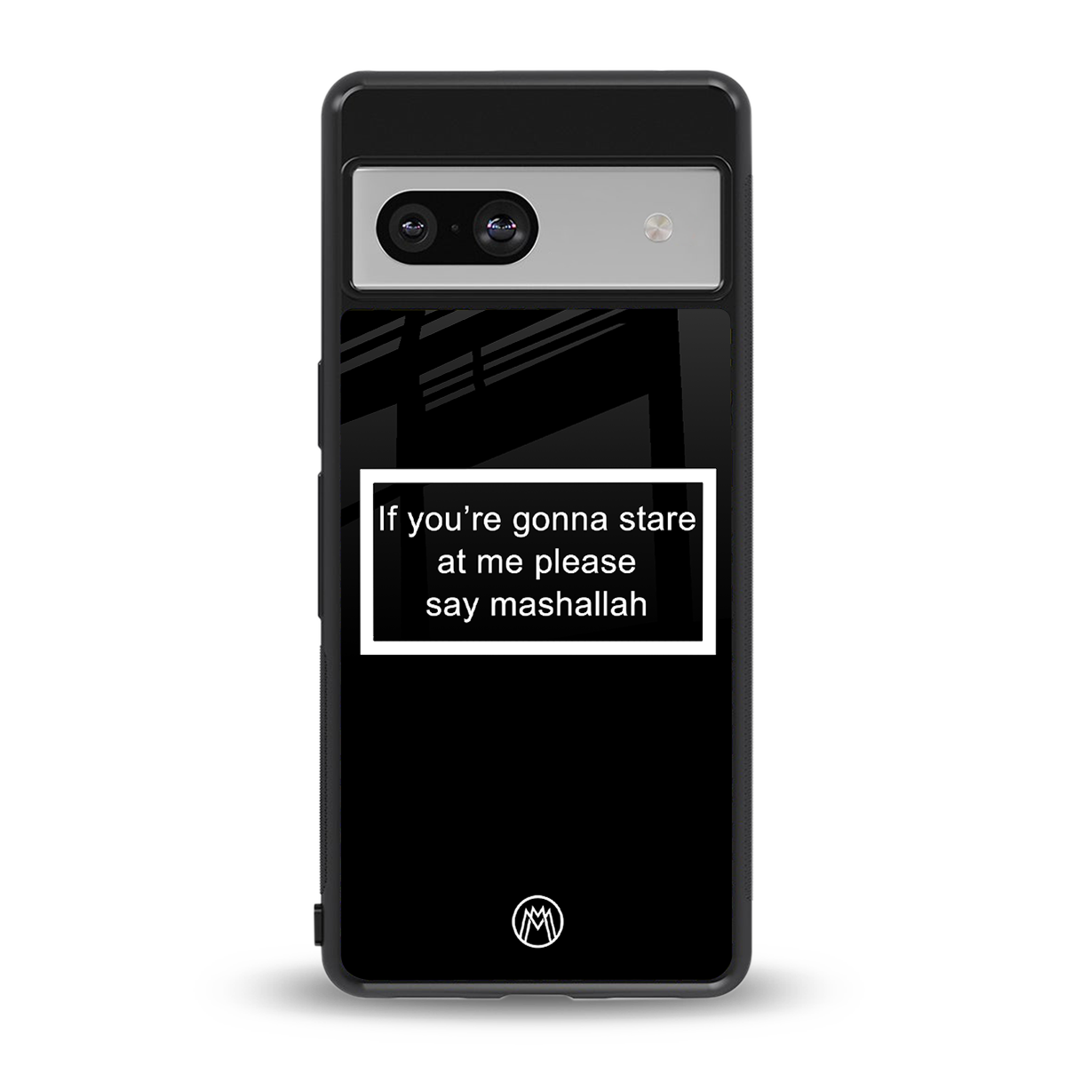 mashallah black edition back phone cover | glass case for Google Pixel 7A