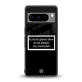 mashallah black edition back phone cover | glass case for google pixel 8 pro
