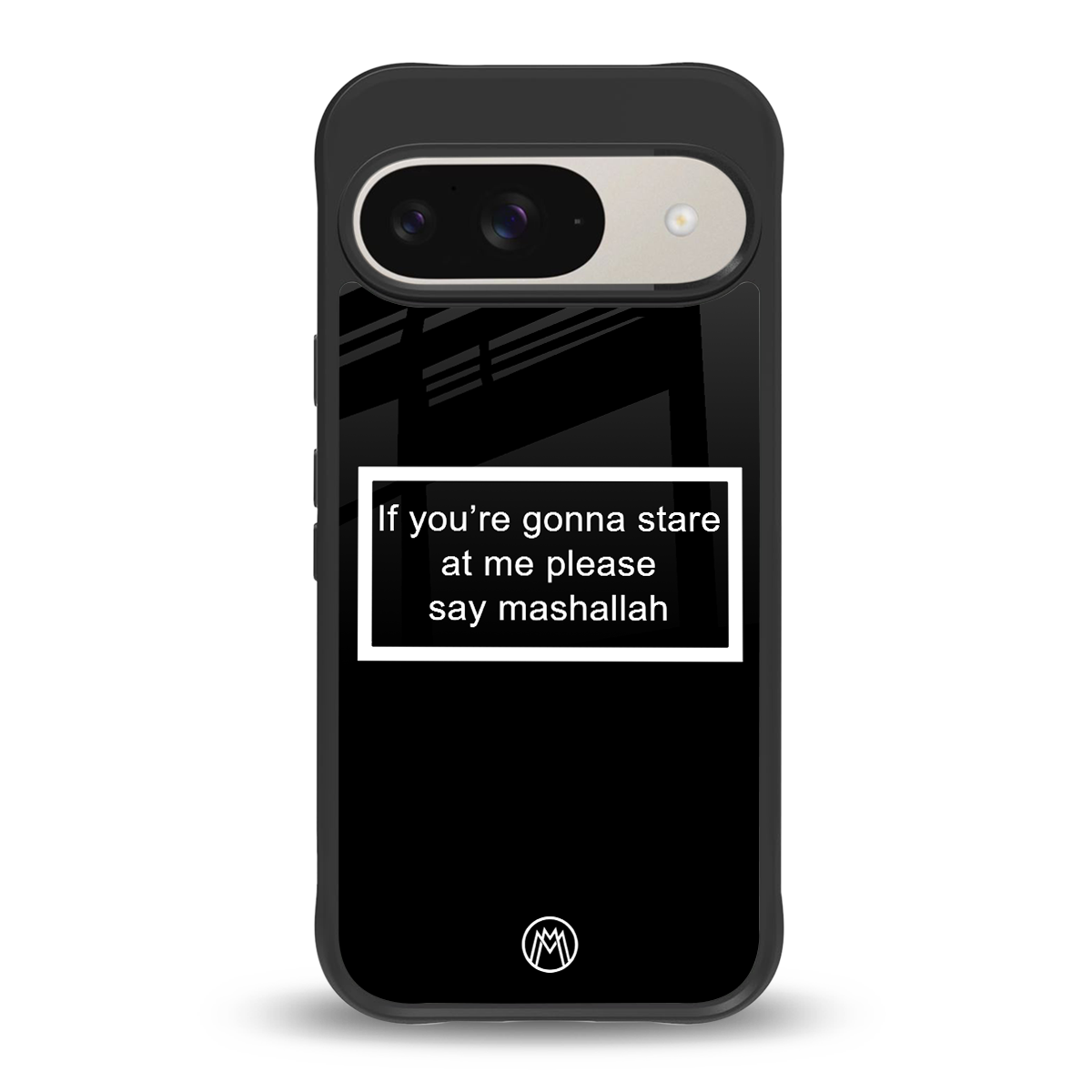 mashallah black edition back phone cover | glass case for google pixel 9