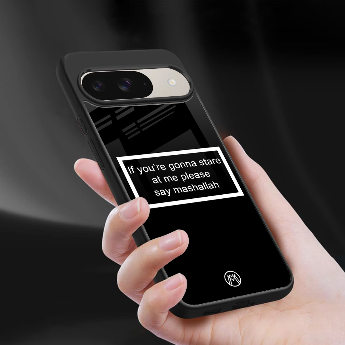 mashallah black edition back phone cover | glass case for google pixel 9