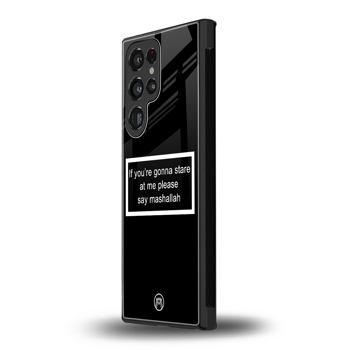 mashallah black edition back phone cover | glass case for samsung galaxy s24 ultra