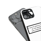 mashallah white edition back phone cover | glass case for iphone 15 pro