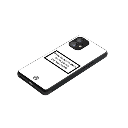 mashallah white edition back phone cover | glass case for nothing phone 1