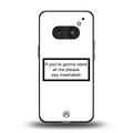 mashallah white edition back phone cover | glass case for nothing phone 2a