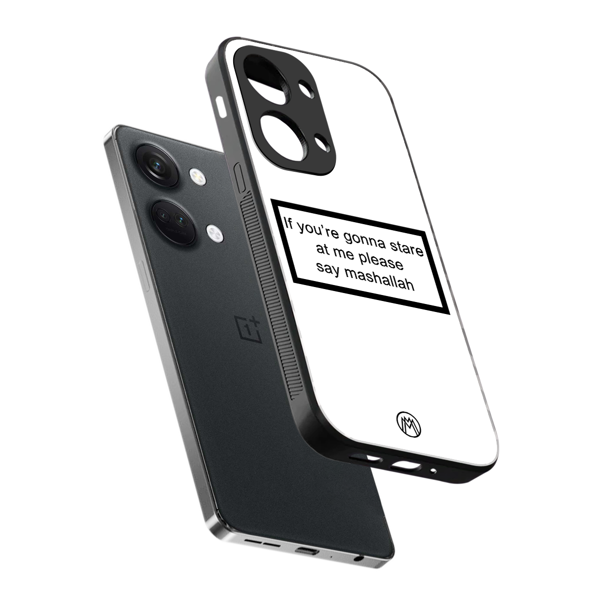 mashallah white edition back phone cover | glass case for oneplus nord 3