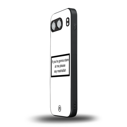 mashallah white edition back phone cover | glass case for oneplus nord 4