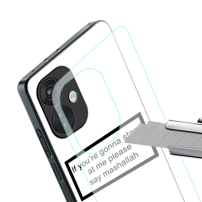 mashallah white edition back phone cover | glass case for oneplus nord ce 3