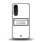 mashallah white edition back phone cover | glass case for oneplus nord ce 4 lite