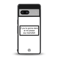 mashallah white edition back phone cover | glass case for Google Pixel 7