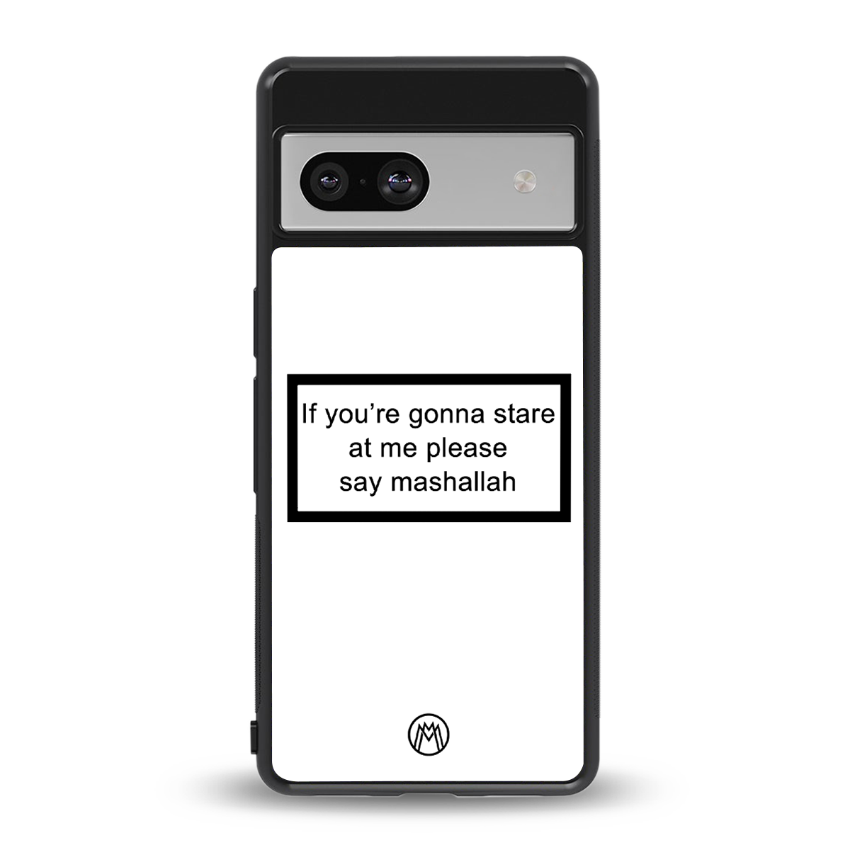 mashallah white edition back phone cover | glass case for Google Pixel 7