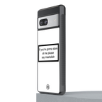 mashallah white edition back phone cover | glass case for Google Pixel 7