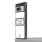 mashallah white edition back phone cover | glass case for Google Pixel 8