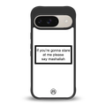 mashallah white edition back phone cover | glass case for google pixel 9