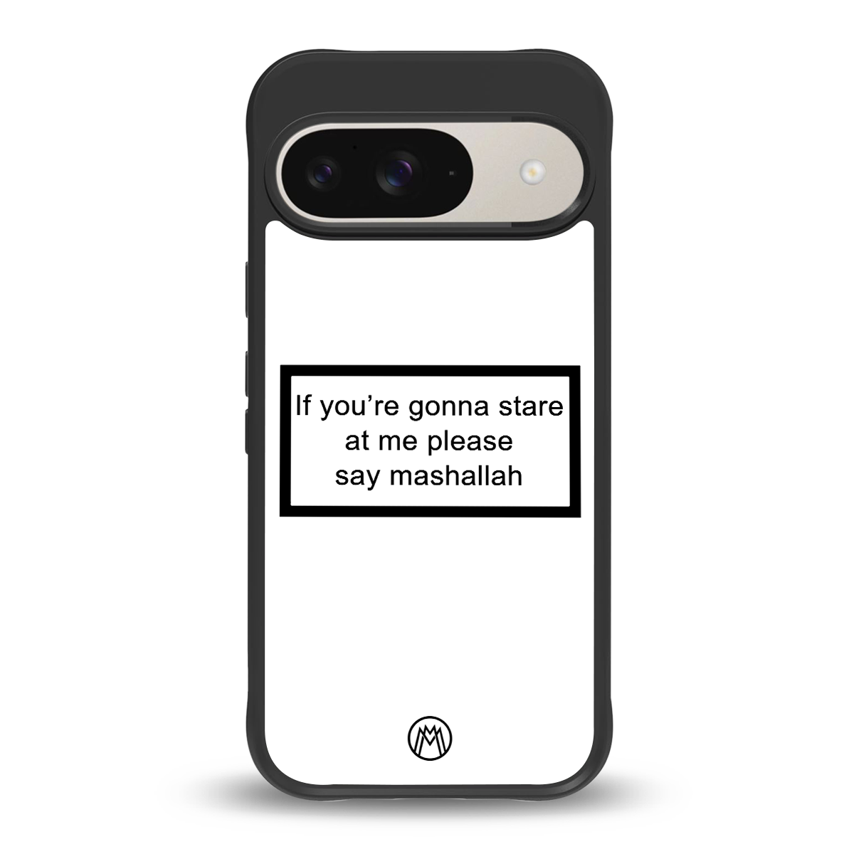 mashallah white edition back phone cover | glass case for google pixel 9