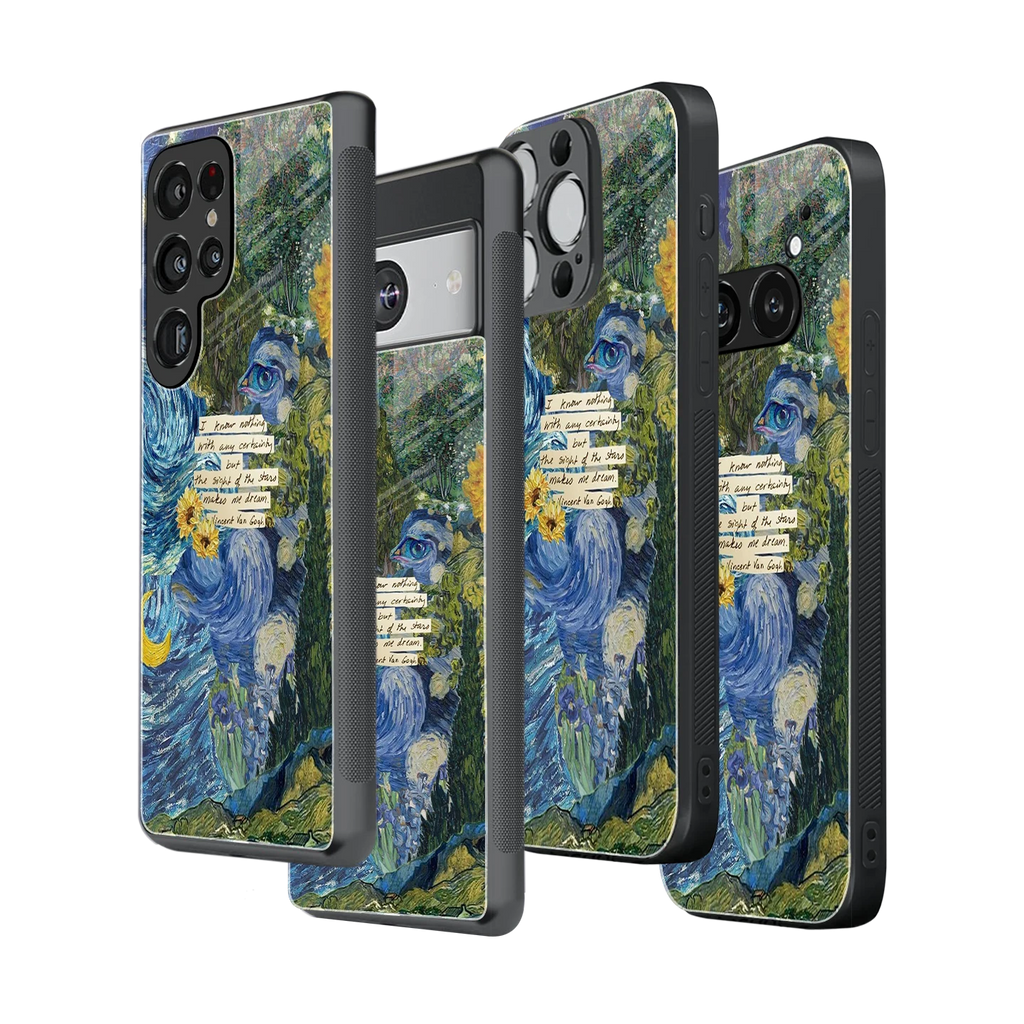 Stylish Glass Back Case for All Smartphones iPhone, Samsung, OnePlus, Pixel, Redmi, Oppo, Vivo, Motorola