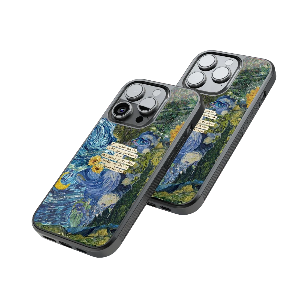 Protective Glass Back Phone Case Compatible with iPhone, Samsung, OnePlus, Pixel & More
